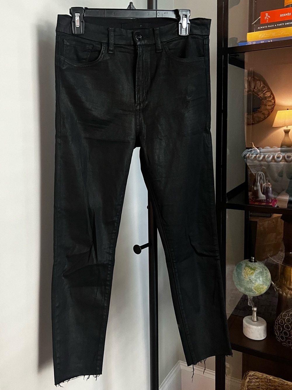 Joe's Jeans Women's Black Skinny Coated Denim